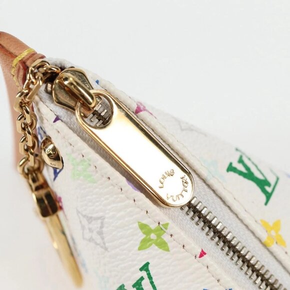 LOUIS VUITTON Monogram Multicolor Berlango Coin Purse White M58028 Auth 137390V - Picture 9 of 16